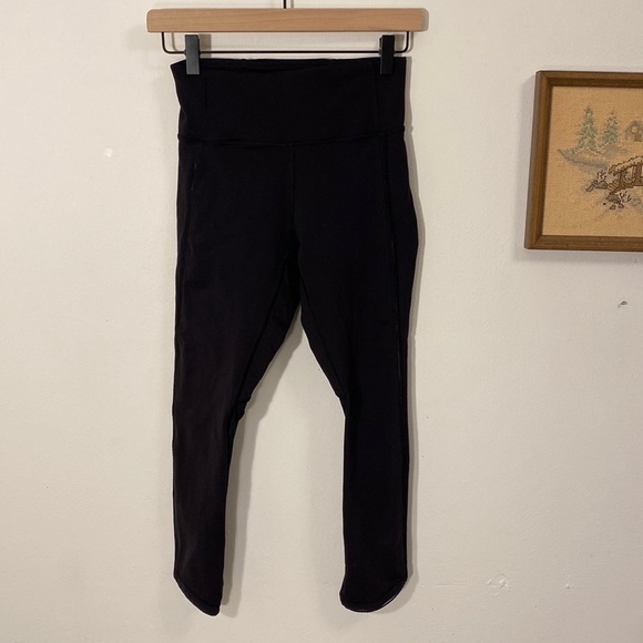 Lululemon Athletica Wunder Under Tech Mesh Cropped Leggings - Picture 2 of 6